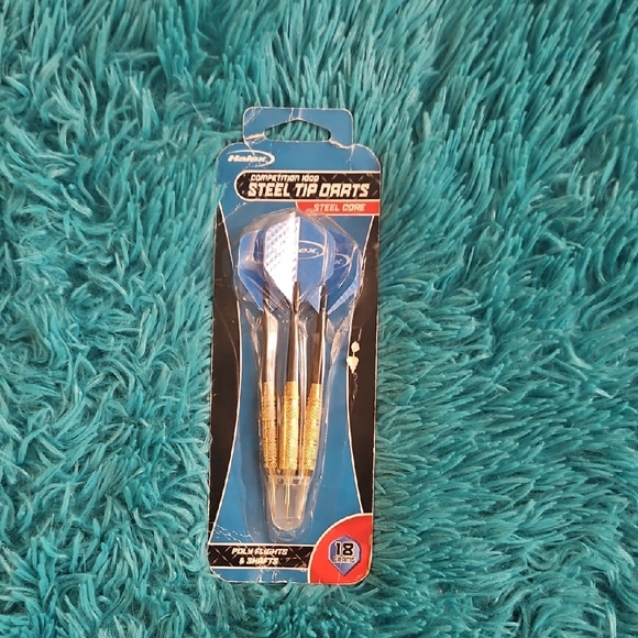 Other - Steel Tip Darts Set with Blue Flights